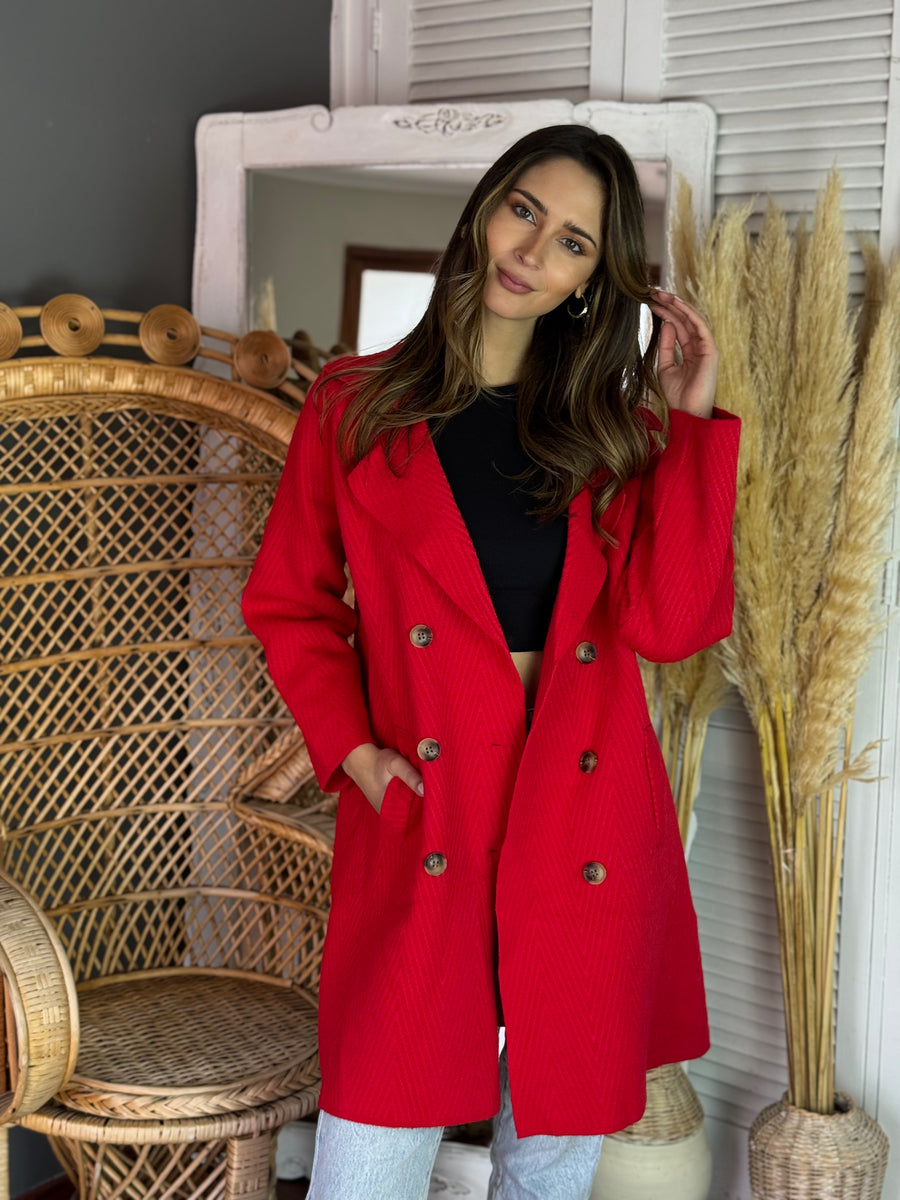 Abrigo Cati Rojo