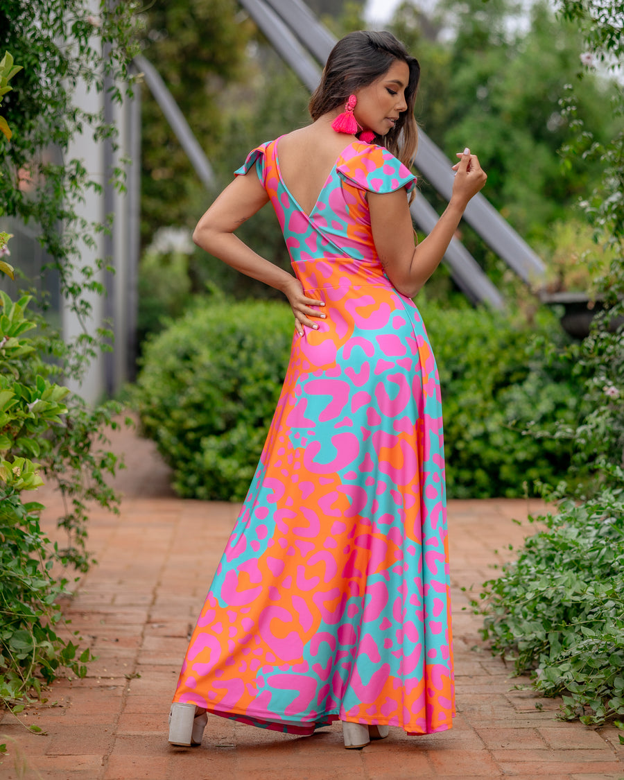 Vestido Ana Flúor Sabana Fucsia