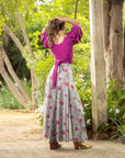 Top Lua Magenta Oscuro