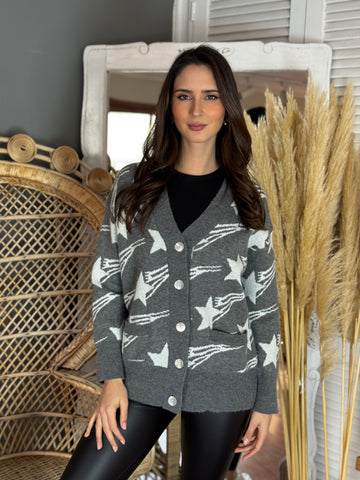Cardigan Star Shine Gris