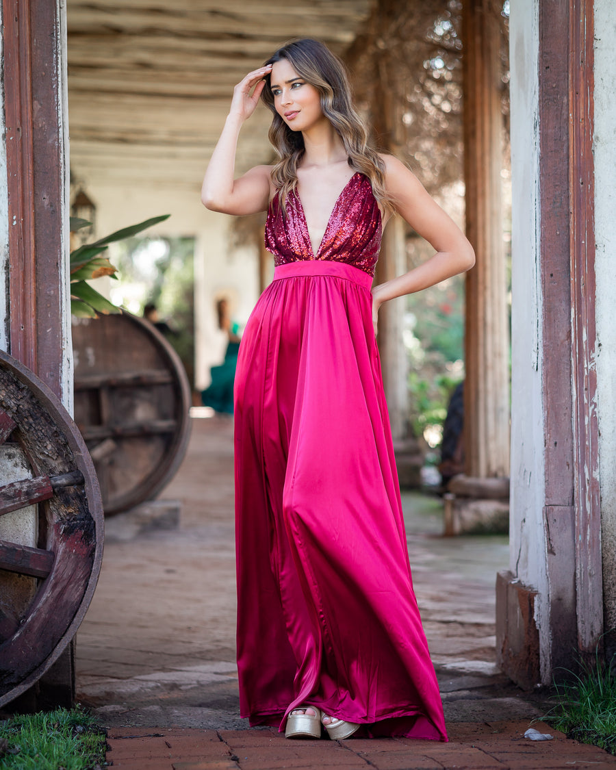 Vestido Kiara Burdeo