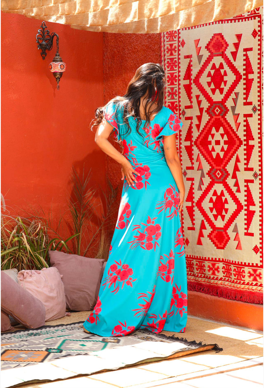 Vestido María José Rosas