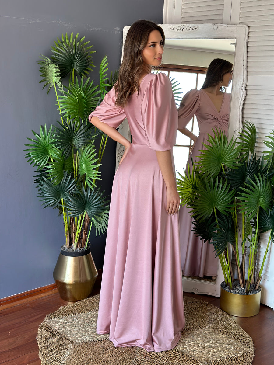 Vestido Josefina Palo Rosa