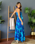 Vestido Paula Mix Azul