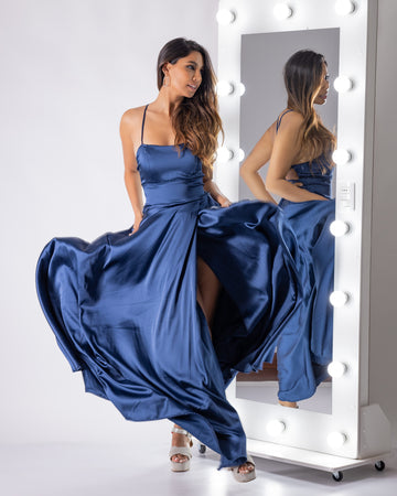 Vestido Florencia Azul Marino