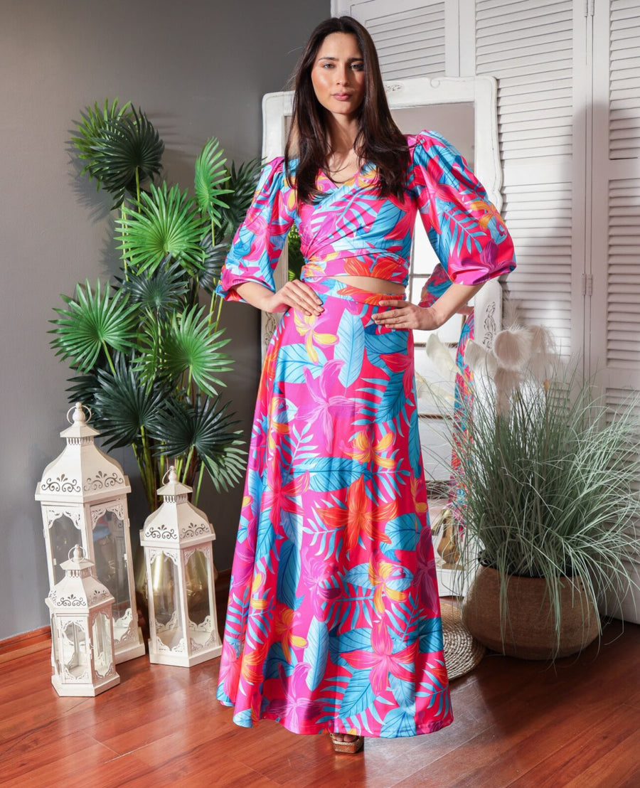 Conjunto Lua Maui Fucsia