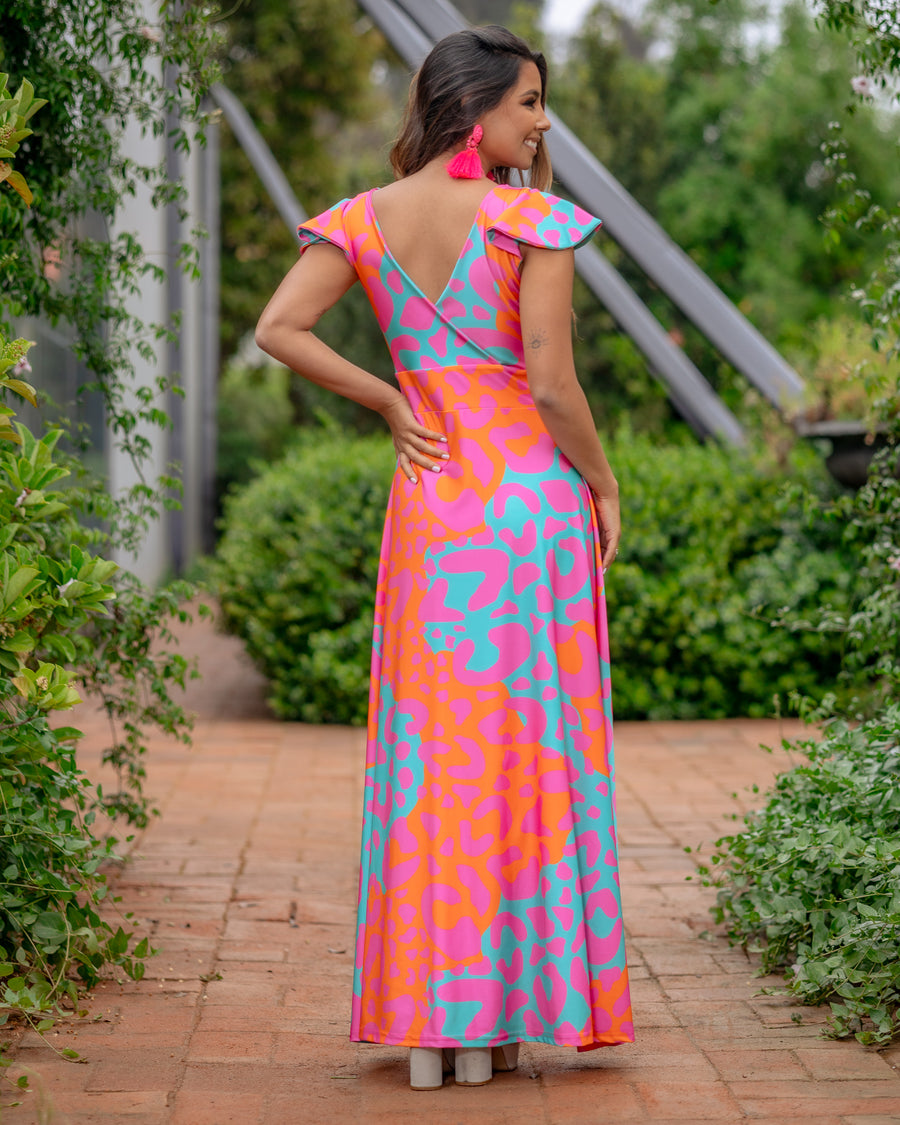 Vestido Ana Flúor Sabana Fucsia