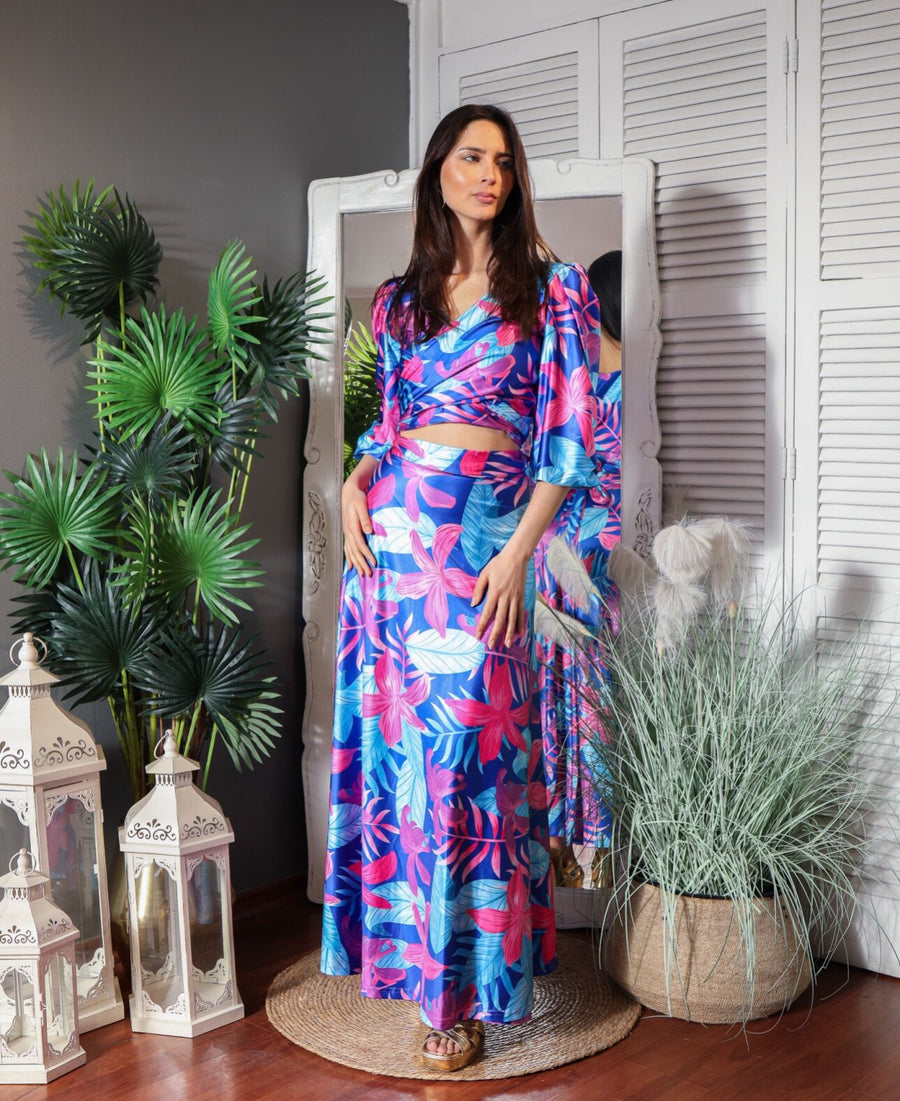 Conjunto Lua Maui Azul
