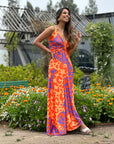 Vestido Paula Flúor Sabana Naranjo