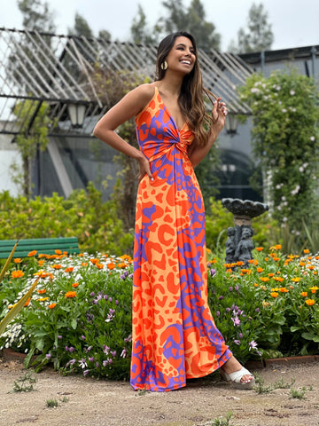 Vestido Paula Flúor Sabana Naranjo