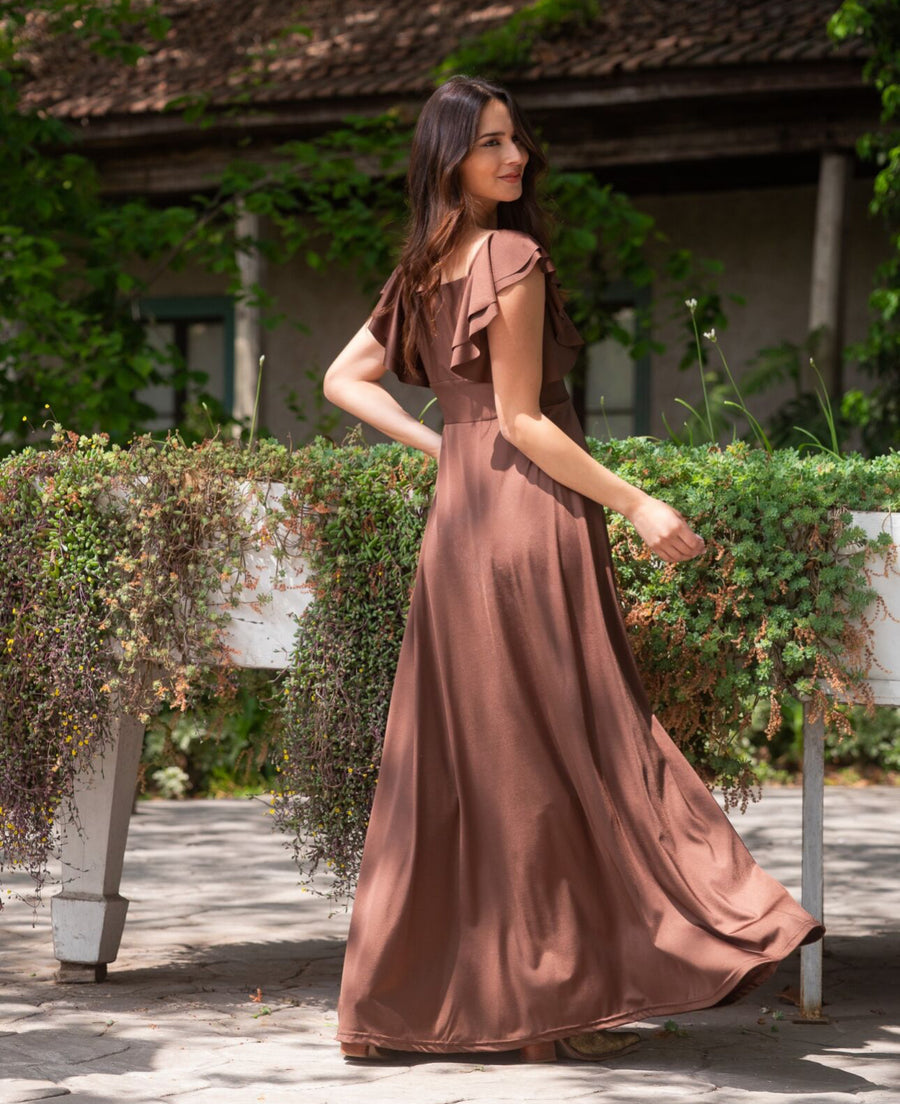 Vestido Dora Chocolate
