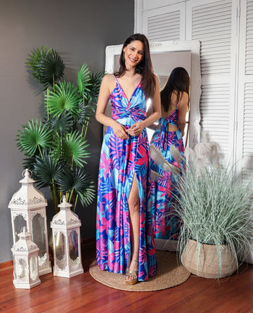 Vestido Pascuala Maui Azul