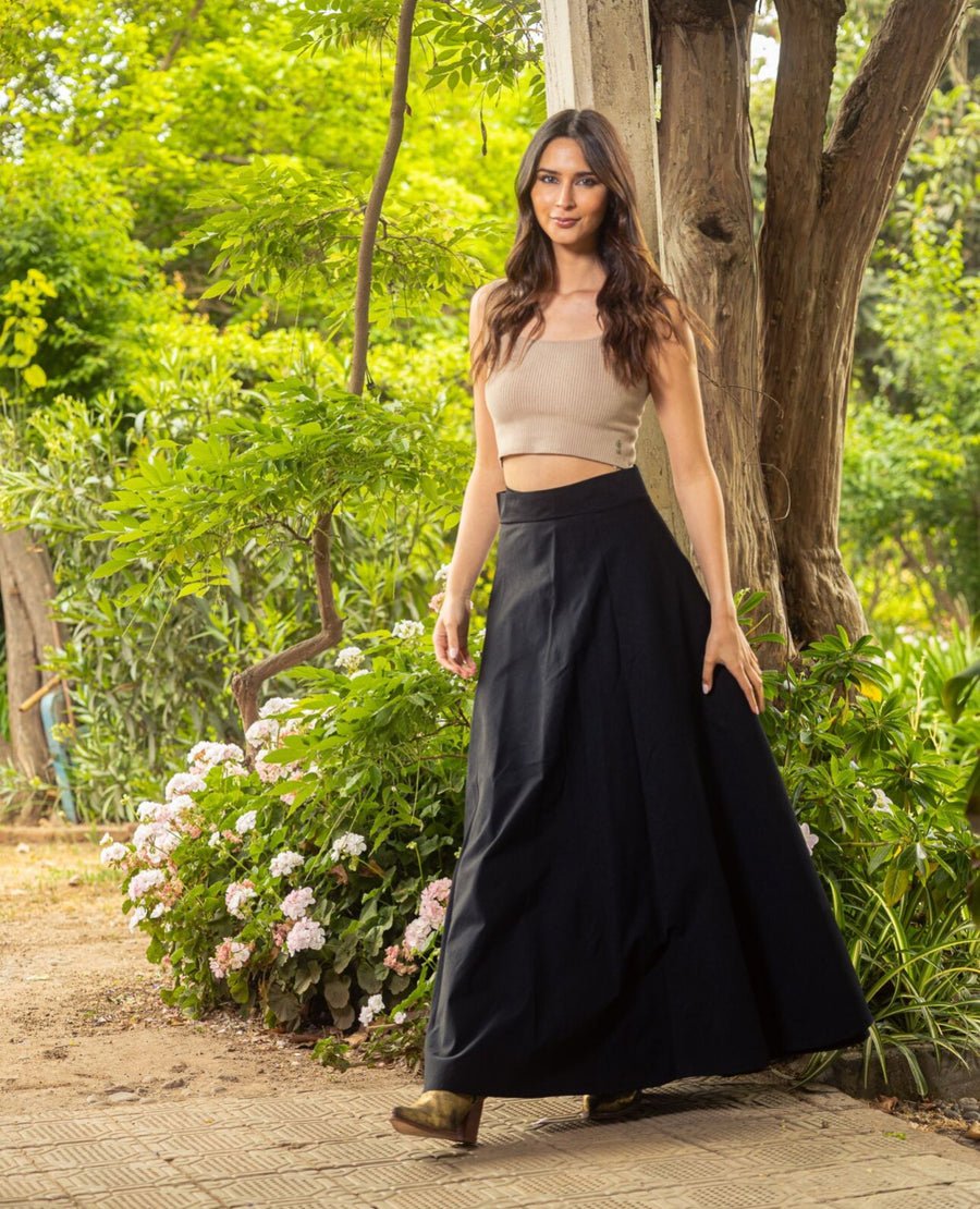 Falda Carmen Denim Negra
