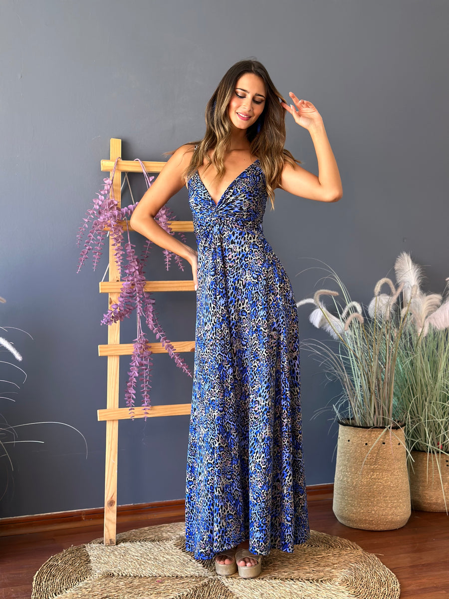 Vestido Paula Blue Print