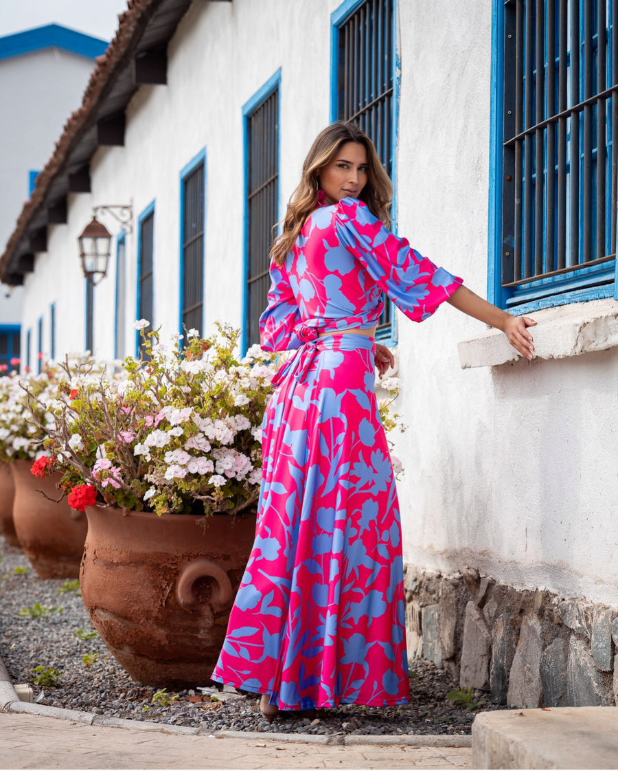 Conjunto Lua Botanico Pink