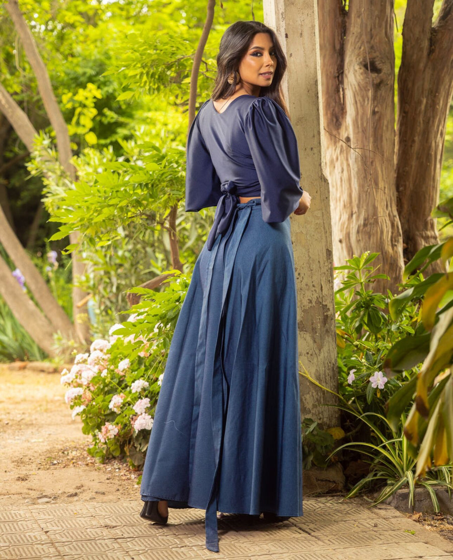 Falda Carmen Denim Azul