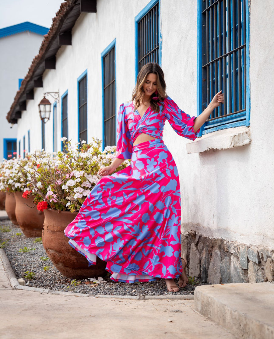 Conjunto Lua Botanico Pink