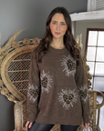 Sweater Maxi Print Splash