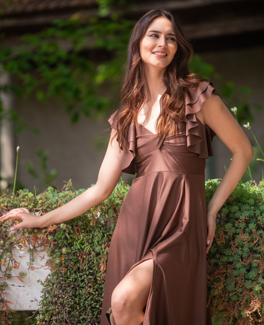 Vestido Dora Chocolate