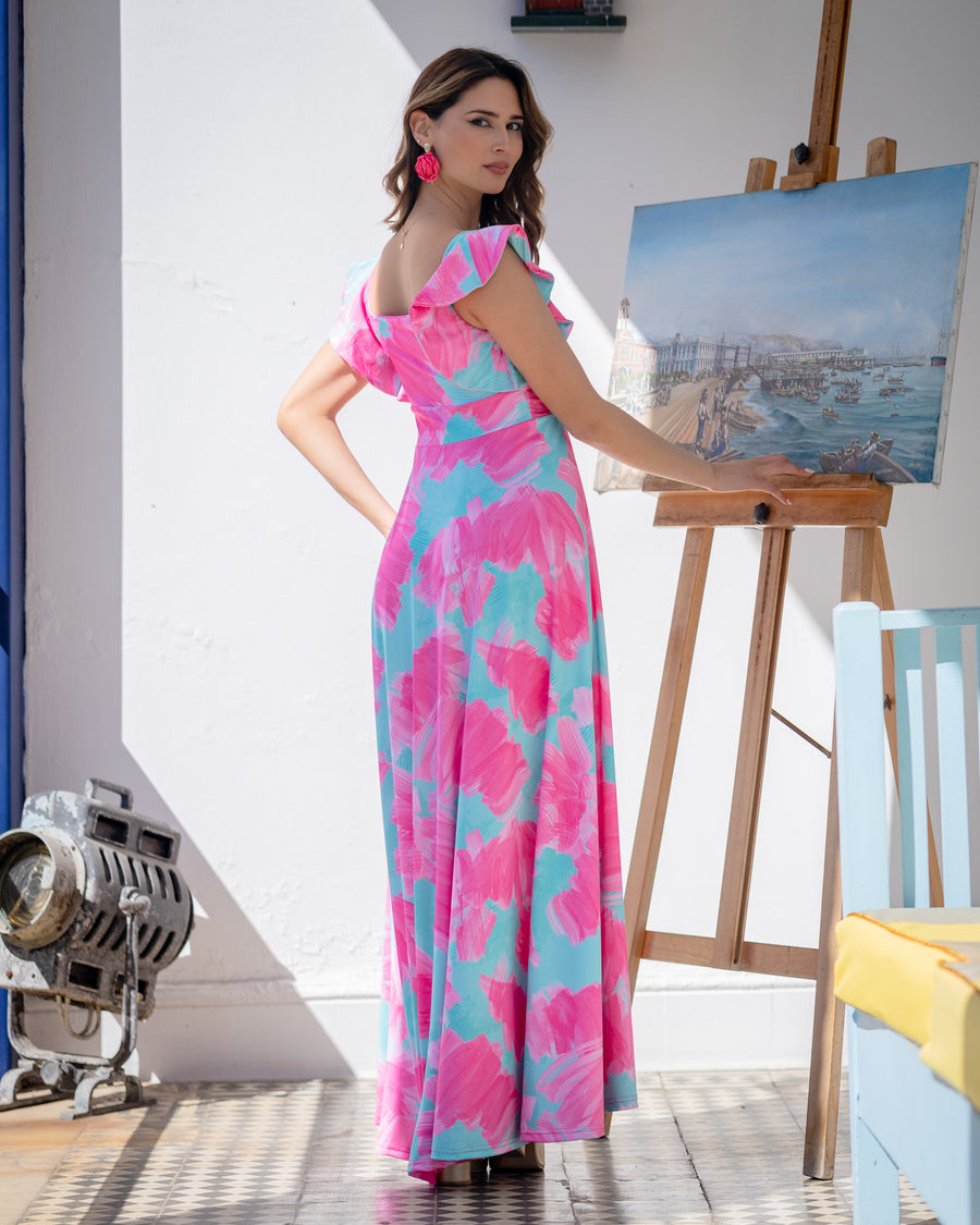 Vestido Dora Mallorca Turquesa
