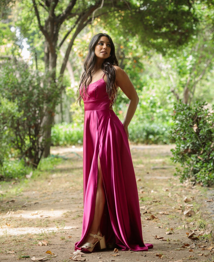 Vestido Fiorella Fucsia