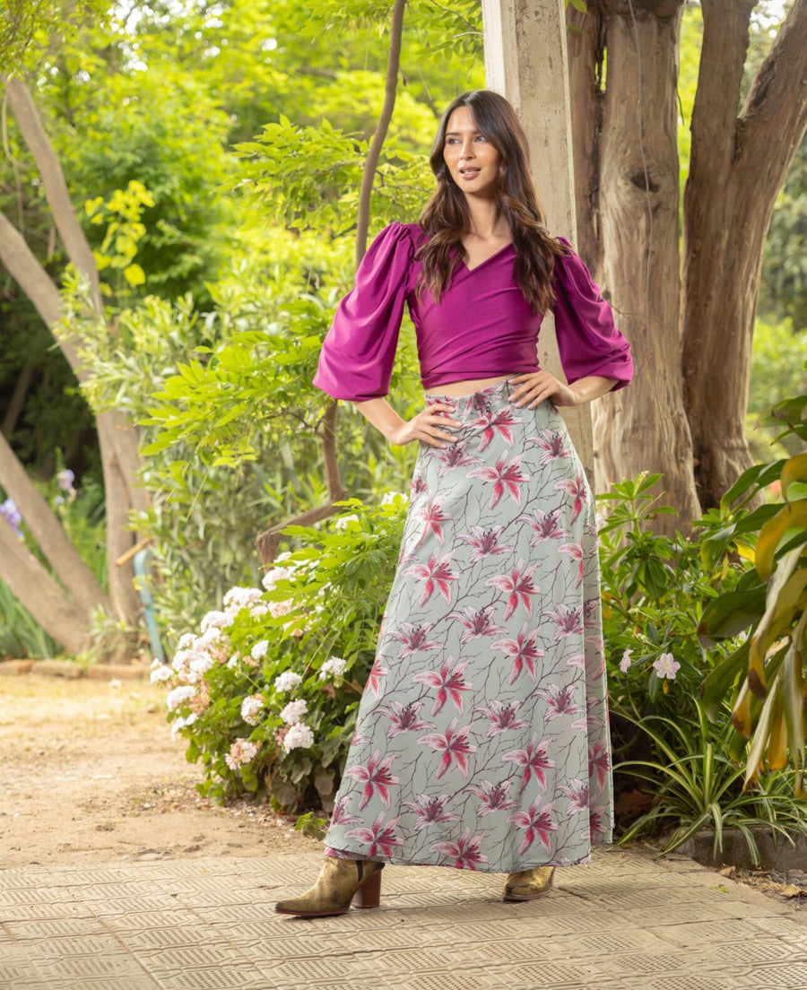 Falda Carmen Hibiscus
