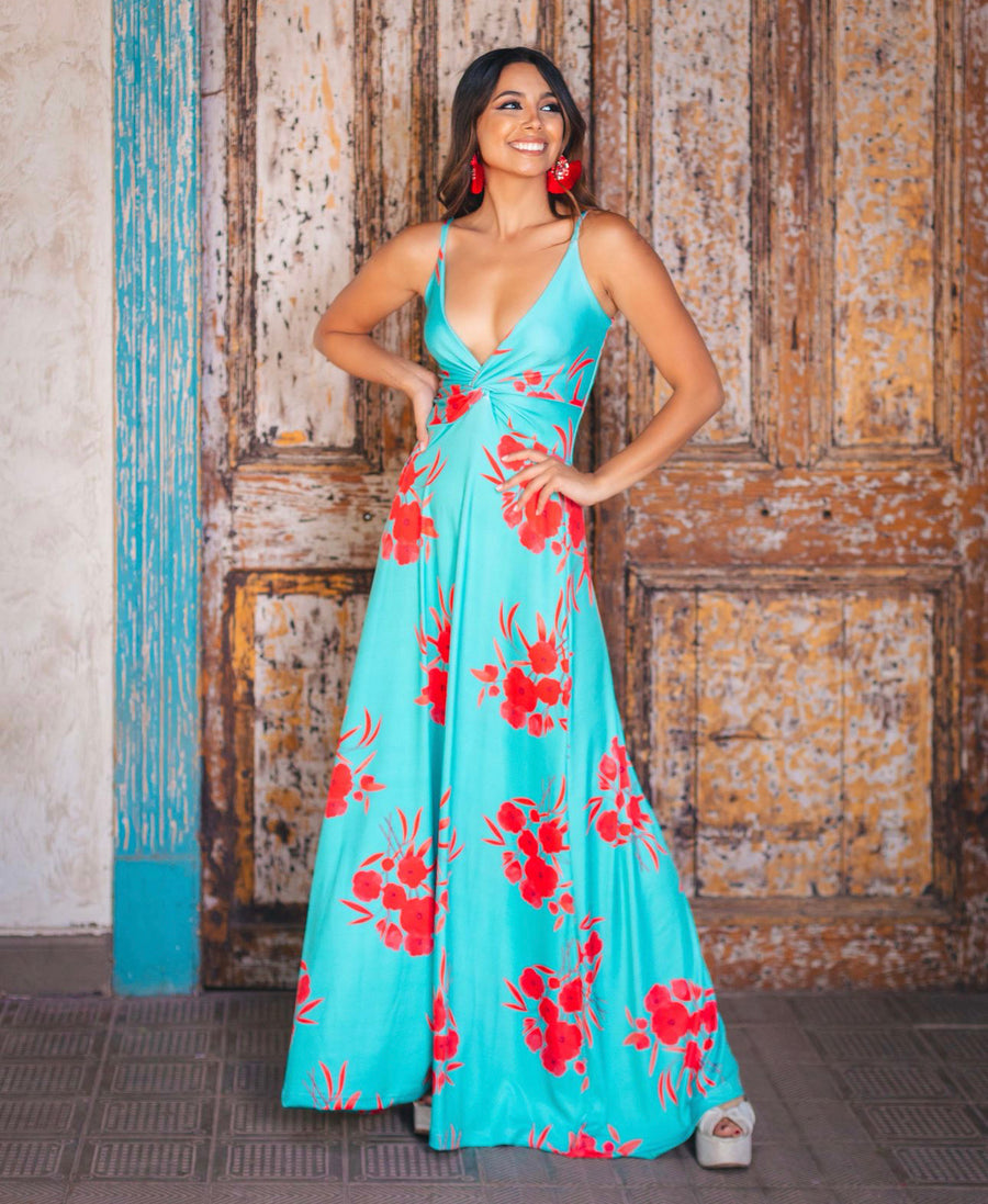 Vestido Paula Rosas