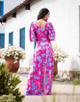 Vestido Josefina Botánico Pink