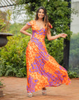 Vestido Ana Flúor Sabana Naranjo