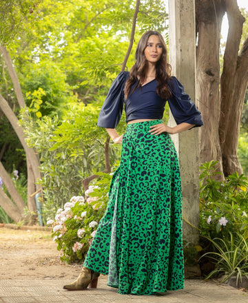 Falda Cate Green Print