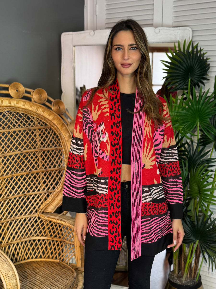Cardigan Tiger Red