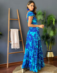 Vestido Ana Mix Azul