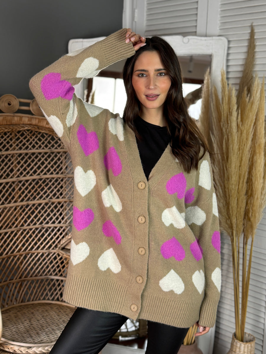 Cardigan Lovely Rain Camel