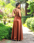 Vestido Amalia Cobre