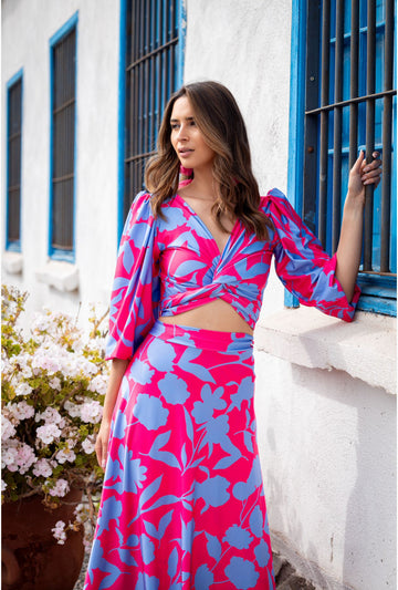 Conjunto Lua Botanico Pink