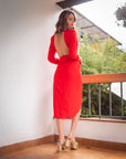 Vestido Simona Rojo