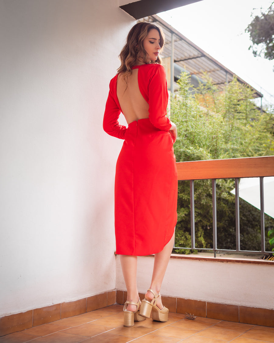 Vestido Simona Rojo