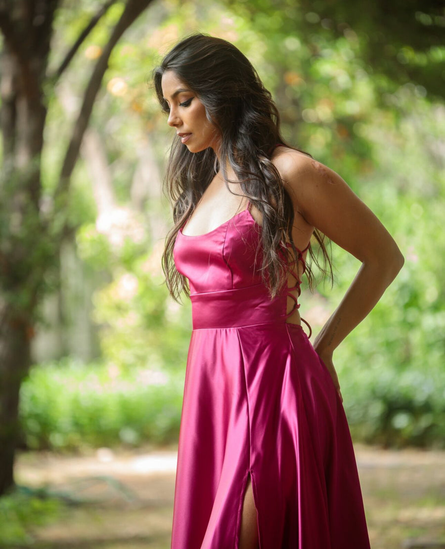 Vestido Fiorella Fucsia