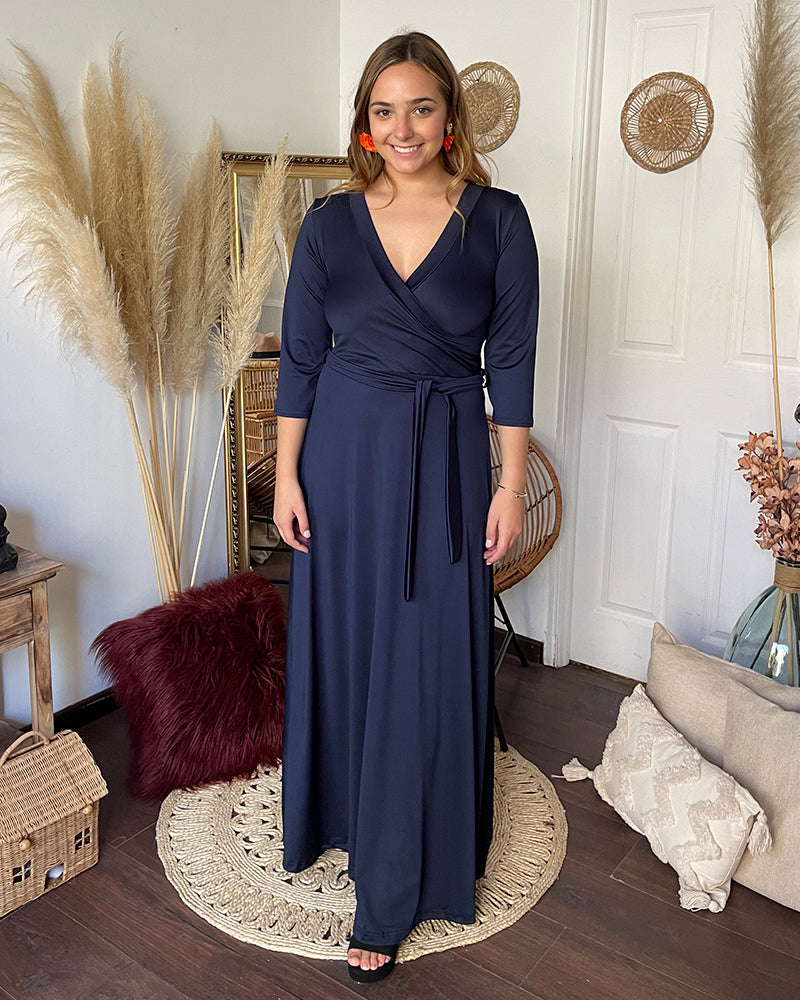 Vestido Titi Plus Azul Marino
